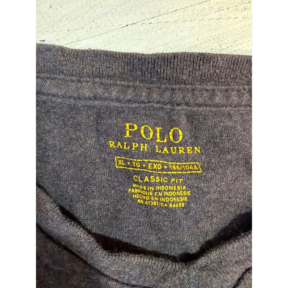Polo Ralph‎ Lauren Shirts Mens XL Bundle Grey Polo Brown V-Neck Classic Fit